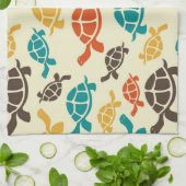 数々の亀 キッチンタオル (折り畳み)