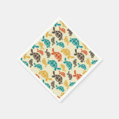 数々の亀 スタンダードカクテルナプキン (角)