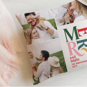 数々の光モダンカラフルタイポグラフィユニーク クッション