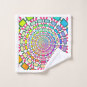 数々の円 バスタオルセット (ウォッシュタオル)