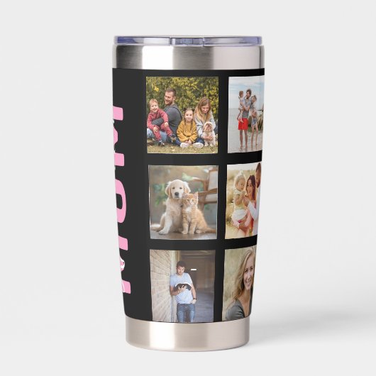 数々の写カスタム真 保温保冷タンブラー (背面)