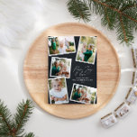 数々の写モダンエレガント字の黒 シーズンカード<br><div class="desc">ミニマル写真モダンスタイリッシュ数々の家族のホームデコーエレガントト文字平和、喜びと愛クリスマスのカード、理想的な記念日。トレンドブラックモダンカラーは変更することができる。</div>