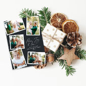 数々の写モダンエレガント字の黒 シーズンカード