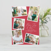 数々の写モダンエレガント字（赤） シーズンカード (スタンド正面)