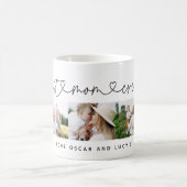 数々の写モダン真タイポグラフィ最高の母 コーヒーマグカップ (中央)