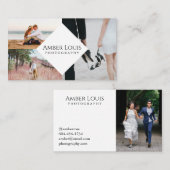 数々の写真のコラージュの写真撮影のモダン 名刺 (正面/裏面)