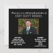 数々の写真の卒業の招待状 招待状 (裏面)