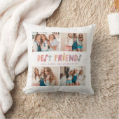 数々の写真カラフルおもしろい最高のの友人 クッション (ブランケット)