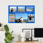 数々の写真パーソナライズされたポスター ポスター (ホームオフィス)