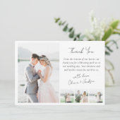 数々の写真ラヴ&感謝してい結婚ズ サンキューカード (スタンド正面)