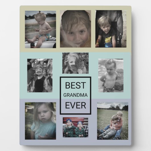 数々の写真最高のおばあちゃん フォトプラーク (正面)