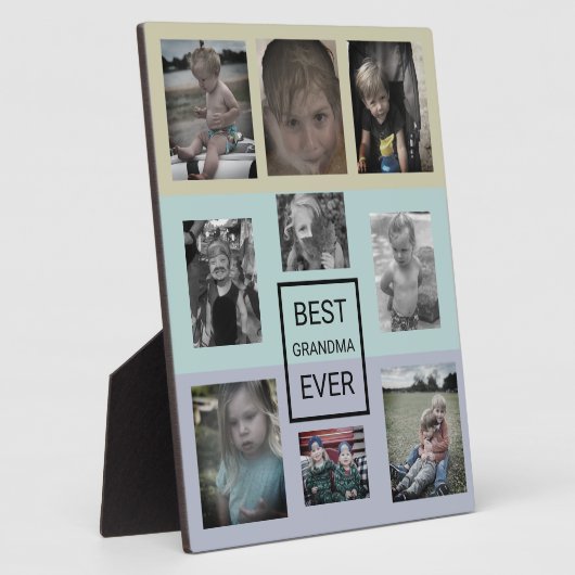 数々の写真最高のおばあちゃん フォトプラーク (側面)