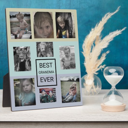 数々の写真最高のおばあちゃん フォトプラーク (側面)