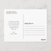 数々の写真結婚コラージュYOU ポストカード (裏面)