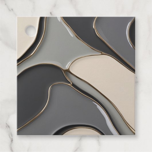 数々の図の目的メッセージカードスタイリッシュ フェイバータグ (正面)