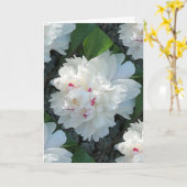 数々の大切Peony Greetingおよび/またはNote Card カード (黄色い花)