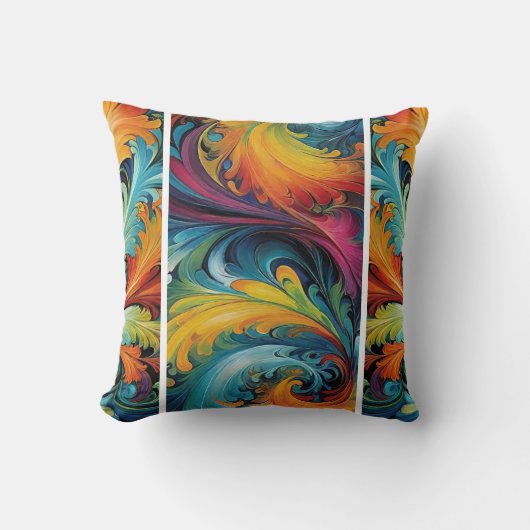 数々の抽象芸術 クッション (正面)