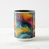 数々の抽象芸術 マグカップ (中央)