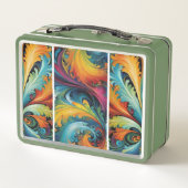 数々の抽象芸術 メタルランチボックス (裏面)
