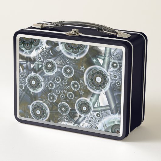 数々の抽象芸術 メタルランチボックス (正面)