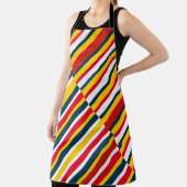 数々の斜めストライプ色 エプロン (インサイチュ)