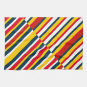 数々の斜めストライプ色 キッチンタオル (横)