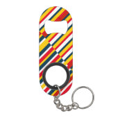数々の斜めストライプ色 キーホルダー栓抜き (裏面)