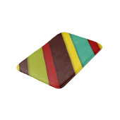 数々の斜めストライプ色 バスマット (アングル)