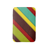 数々の斜めストライプ色 バスマット (正面縦)