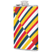 数々の斜めストライプ色 フラスク (左)