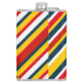 数々の斜めストライプ色 フラスク (裏面)