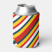 数々の斜めストライプ色 缶クーラー (缶正面)