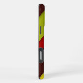 数々の斜めストライプ色 iPhoneケース (右側面)