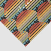 数々の木のストライプの付いた太陽の色 薄葉紙 (詳細)