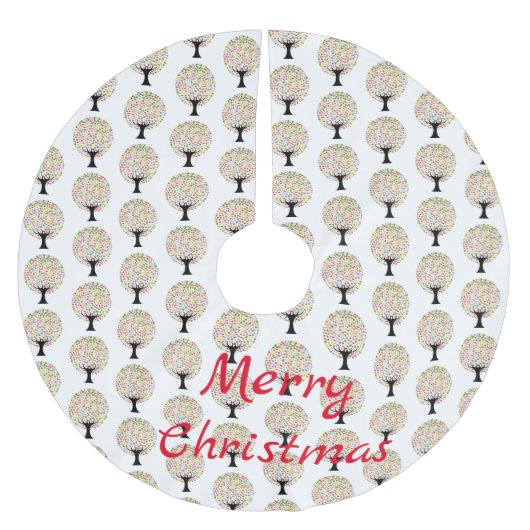 数々の果樹サンダー_コーブ ブラッシュドポリエステルツリースカート (正面)