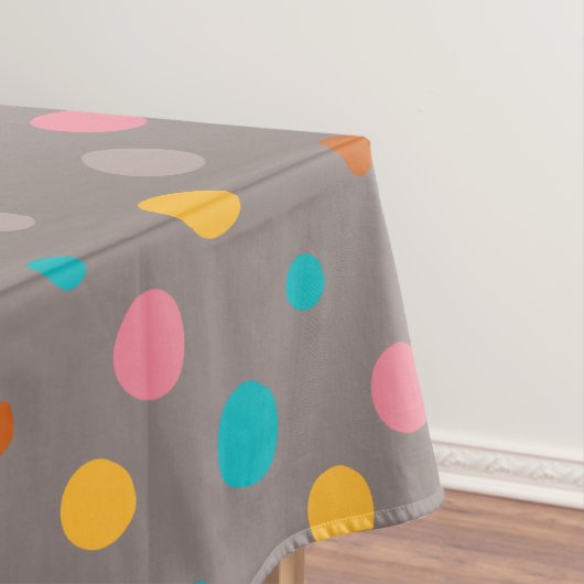 数々の水彩画のドット3 テーブルクロス (インサイチュ)