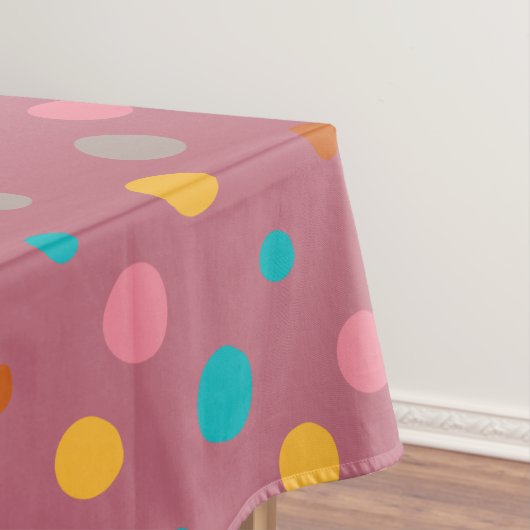 数々の水彩画のドット5 テーブルクロス (インサイチュ)