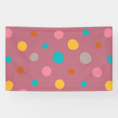 数々の水彩画のドット5 横断幕 (横)