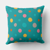 数々の水彩画のドット6 クッション (裏面)