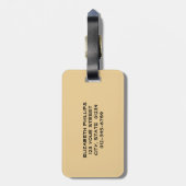 数々の渦絵を描 |イニシャル文字モノグラム ラゲッジタグ (裏面縦)