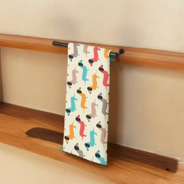 数々の犬模様 キッチンタオル