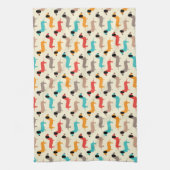 数々の犬模様 キッチンタオル (縦)