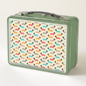 数々の犬模様 メタルランチボックス (裏面)