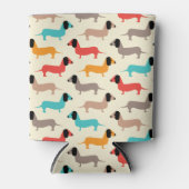 数々の犬模様 缶クーラー (正面)