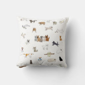 数々の犬-装飾用クッション クッション (正面)