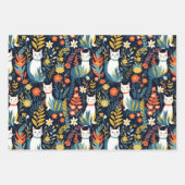 数々の猫植物学 ラッピングペーパーシート (正面2)