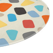 数々の白い背景の小石 カッティングボード (角)