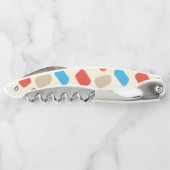 数々の白い背景の小石 ソムリエナイフ (裏面)