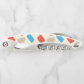 数々の白い背景の小石 ソムリエナイフ (正面)