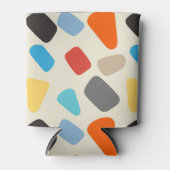 数々の白い背景の小石 缶クーラー (正面)